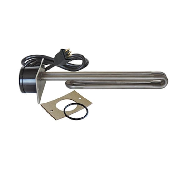 Newalthlete 2.5KW 230V Molded Cord Incoloy Heater Element with Gasket - 2.5 x 4 in. Flange NE1872087 - main